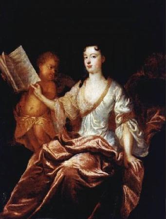 Circle of Pierre Gobert Portrait of a lady as Saint Cecilia
